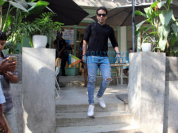Tusshar Kapoor spotted at The Kitchen Garden in Bandra
