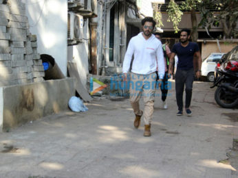 Varun Dhawan snapped outside Shoojit Sircar's office in Juhu