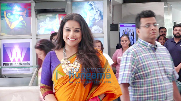 vidya balan and the cast of tumhari sullu snapped at whistling woods 5