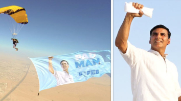 Watch: Dubai based girl jumps out of a plane to cheer Akshay Kumar for Pad Man