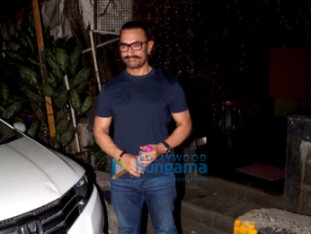 Aamir Khan snapped at a spa