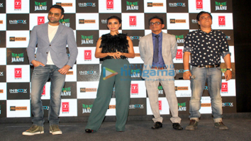 Abhay Deol and Patralekha grace the trailer launch of the film Nanu Ki Jaanu