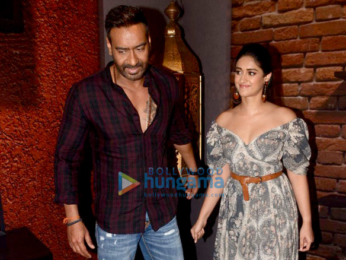 Ajay Devgn and Ileana D'Cruz snapped at Sun & Sand Hotel in Juhu