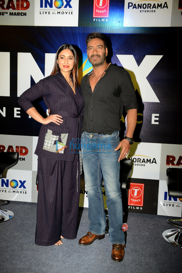 Ajay Devgn and Ileana D’cruz launch the first INOX Laserplex theatre in Delhi Ajay Devgn and Ileana D’cruz launch the first INOX Laserplex theatre in Delhi