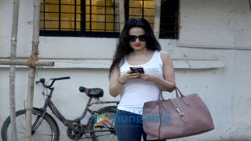 Ameesha Patel snapped at a spa