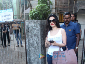 Ameesha Patel snapped at a spa