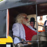 Amitabh Bachchan takes a rickshaw ride as the 102 year old