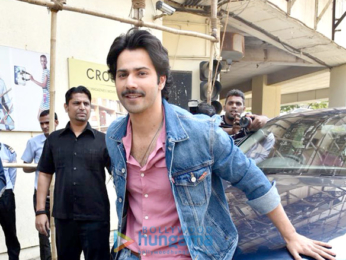 Banita Sandhu, Varun Dhawan and Shoojit Sircar grace the trailer launch of 'October'