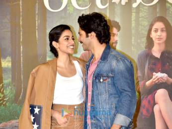 Banita Sandhu, Varun Dhawan and Shoojit Sircar grace the trailer launch of 'October'