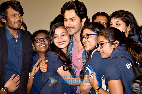 banita sandhu varun dhawan and shoojit sircar grace the trailer launch of october 25