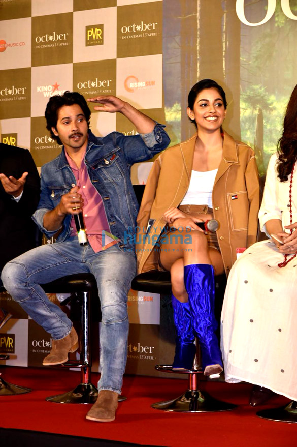 banita sandhu varun dhawan and shoojit sircar grace the trailer launch of october1 4