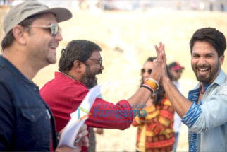 On The Sets Of The Movie Batti Gul Meter Chalu