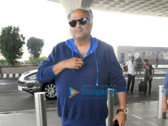 Boney Kapoor and Anil Kapoor snapped leaving for Haridwar