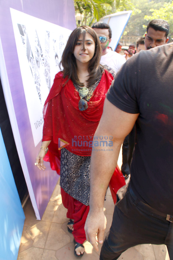 Ekta Kapoor, Hardik Pandya and others at Holi Invasion party Ekta Kapoor, Hardik Pandya and others at Holi Invasion party