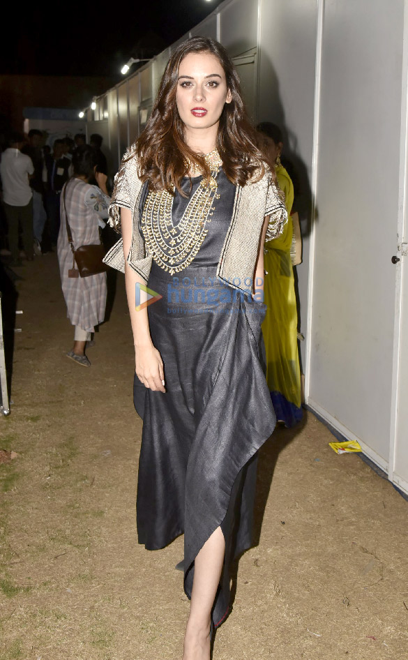 Evelyn Sharma snapped attending the Knight Frank India event