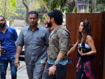 Farhan Akhtar and Anusha Dandekar spotted at Indigo Cafe in Bandra