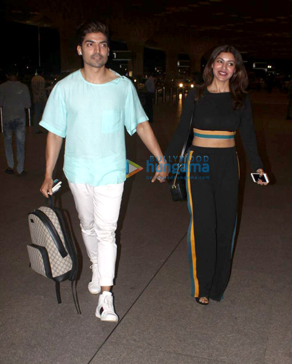 gurmeet choudhary debina bonnerjee and others snapped at the airport 1