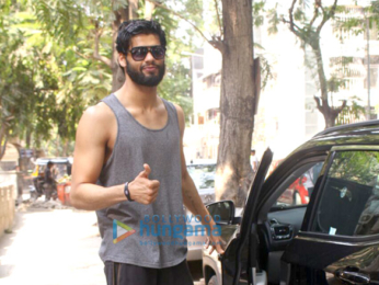 Karan Kapadia snapped outside a gym in Juhu