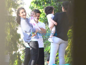 Kareena Kapoor Khan, Soha Ali Khan and Kunal Khemu snapped with their kids
