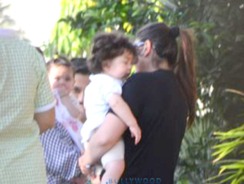 Kareena Kapoor Khan, Soha Ali Khan and Kunal Khemu snapped with their kids