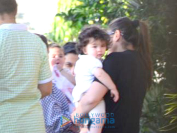 Kareena Kapoor Khan, Soha Ali Khan and Kunal Khemu snapped with their kids