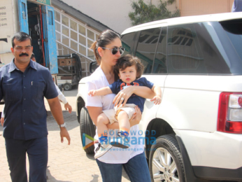 Kareena Kapoor Khan and Taimur Ali Khan snapped at Mehboob Studio