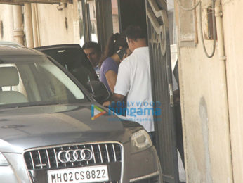 Katrina Kaif snapped outside the gym in Bandra