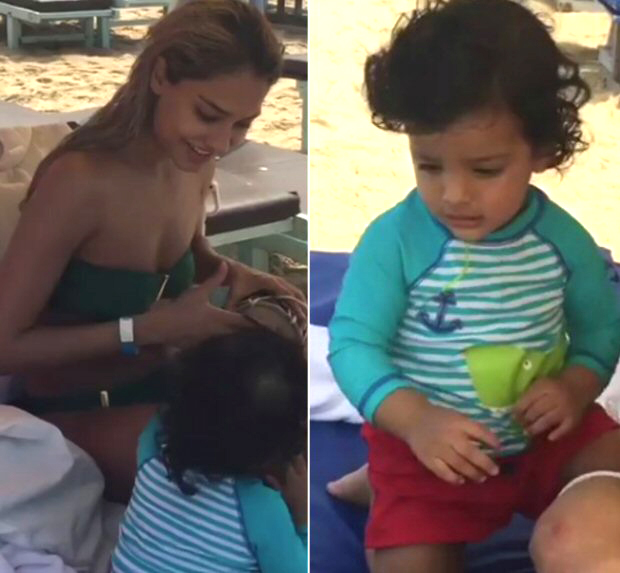 Watch Lisa Haydon Finally Shows Her Son Zacks Face While Playing