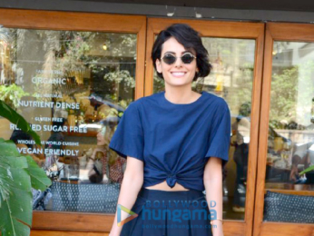 Mandana Karimi snapped at Sequel Cafe in Bandra