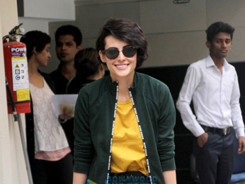 Mandana Karimi spotted at A'Kreations salon in Bandra