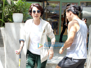 Mandana Karimi spotted at The Kitchen Garden in Bandra