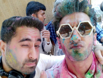 Pharrell Williams snapped with Ranveer Singh and DJ Khushi Soni