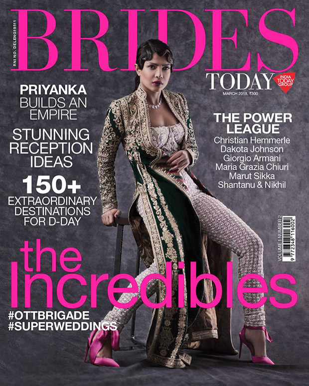 Priyanka Chopra as the incredible powerhouse on the cover of Brides Today commands your attention RIGHT NOW! Priyanka Chopra as the incredible powerhouse on the cover of Brides Today commands your attention RIGHT NOW!