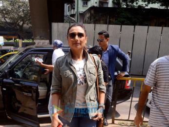 Rani Mukerji snapped promoting her film Hichki