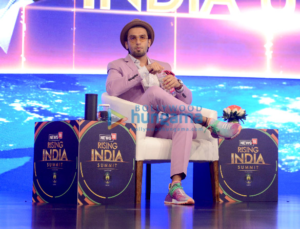 Ranveer Singh snapped at the News18 Rising India Summit
