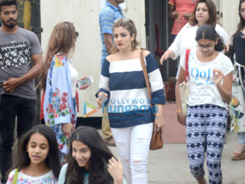 Raveena Tandon snapped with her daughter at Gateway