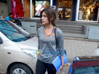 Rhea Chakraborty snapped in Khar
