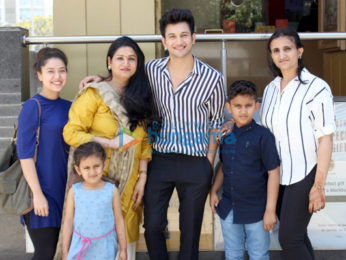 Rohit Saraf snapped with his family