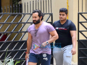 Saif Ali Khan spotted after his gym session in Bandra