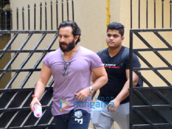 Saif Ali Khan spotted after his gym session in Bandra
