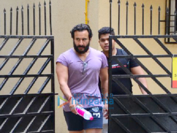 Saif Ali Khan spotted after his gym session in Bandra