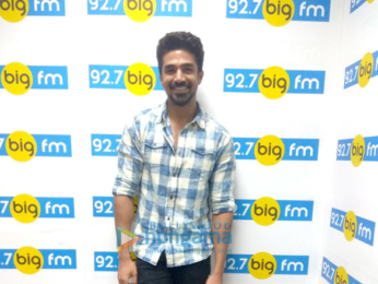 Saqib Saleem snapped promoting his film Dil Juunglee