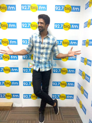 Saqib Saleem snapped promoting his film Dil Juunglee