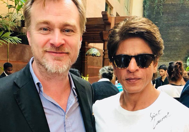 Shah Rukh Khan has a fanboy moment meeting ace filmmaker Christopher Nolan Shah Rukh Khan has a fanboy moment meeting ace filmmaker Christopher Nolan