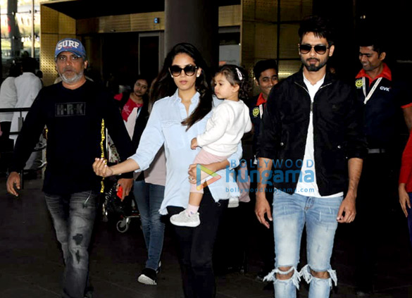 shahid kapoor kajal aggarwal and others snapped at the airport 005 3