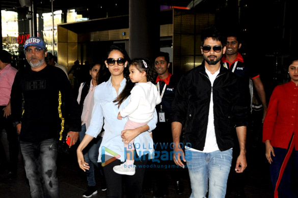 shahid kapoor and mira rajput snapped at the airport 1