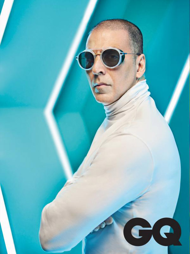 Shiny pate, steely stance Akshay Kumar on GQ is every bit sharp and sexy