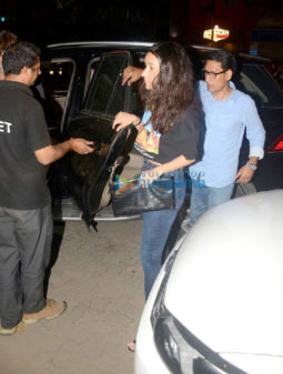 Shraddha Kapoor snapped with her family post dinner in Bandra