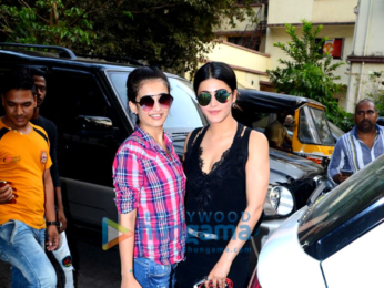 Shruti Haasan and Akshara Haasan spotted at a cafe in Bandra