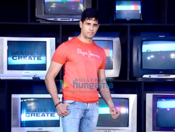 Sidharth Malhotra snapped at the launch of new collection of Pepe Jeans